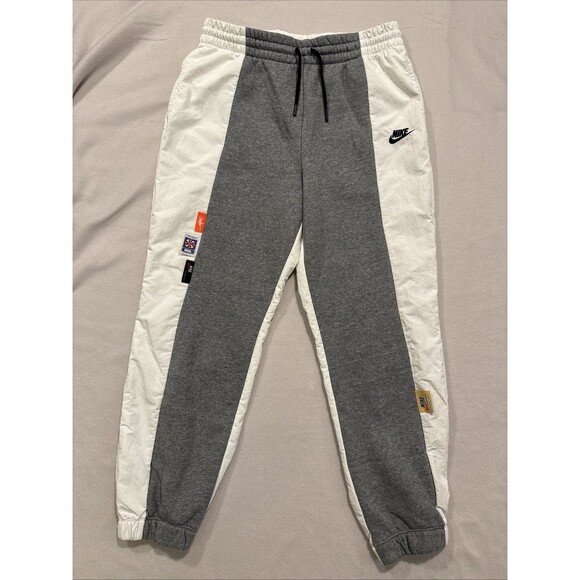 Nike Icon Clash Women Joggers Track Pants Heather Gray Color Block Mesh Women M - Picture 1 of 11